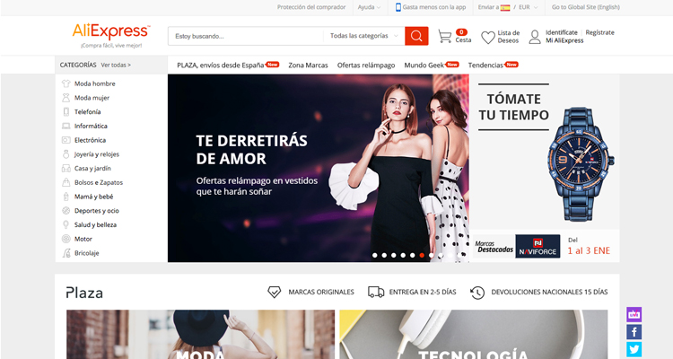 ALIEXPRESS NO DA GARANTÍA EN ESPAÑA